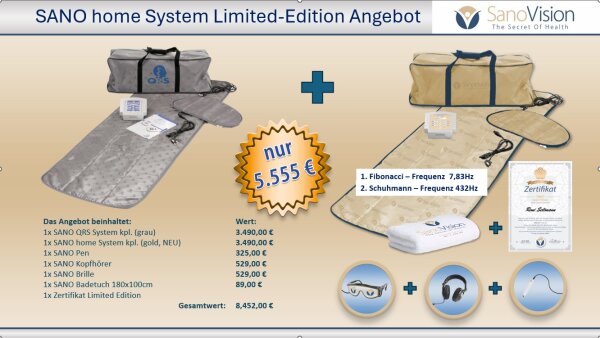 Sano home System Limited-Edition Angebot